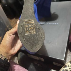 Blue suede shoes